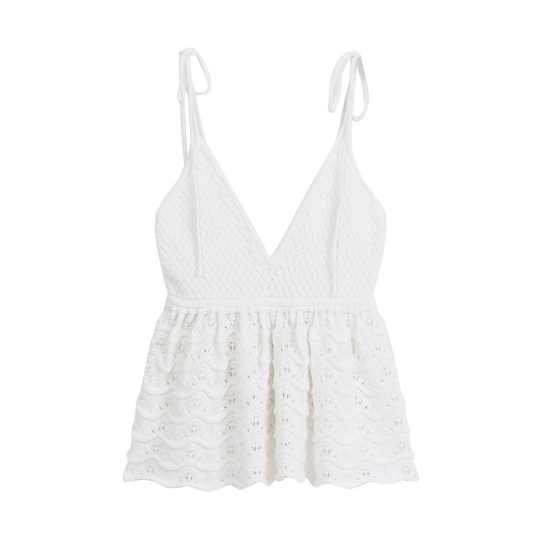 Short hollow embroidery white suspender vest.jpg