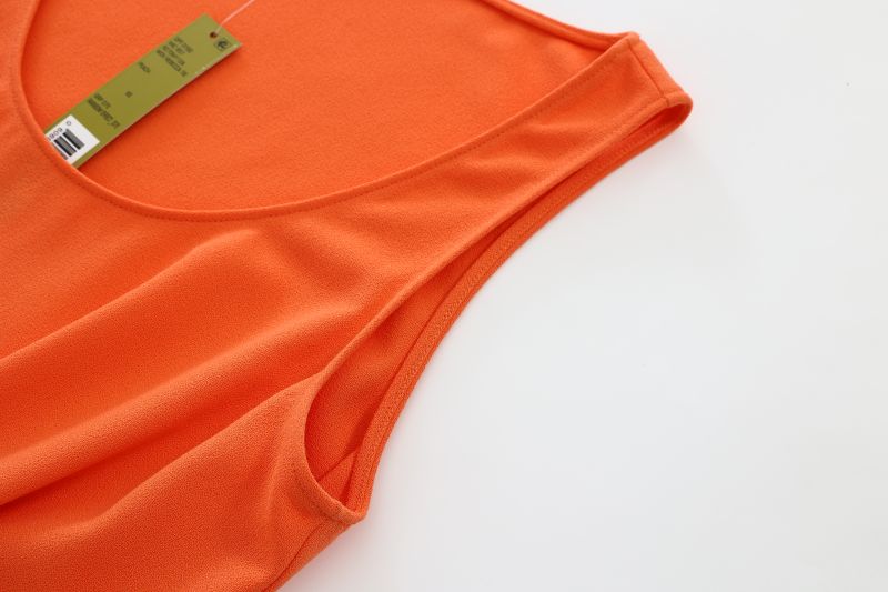 Orange sleeveless strap top