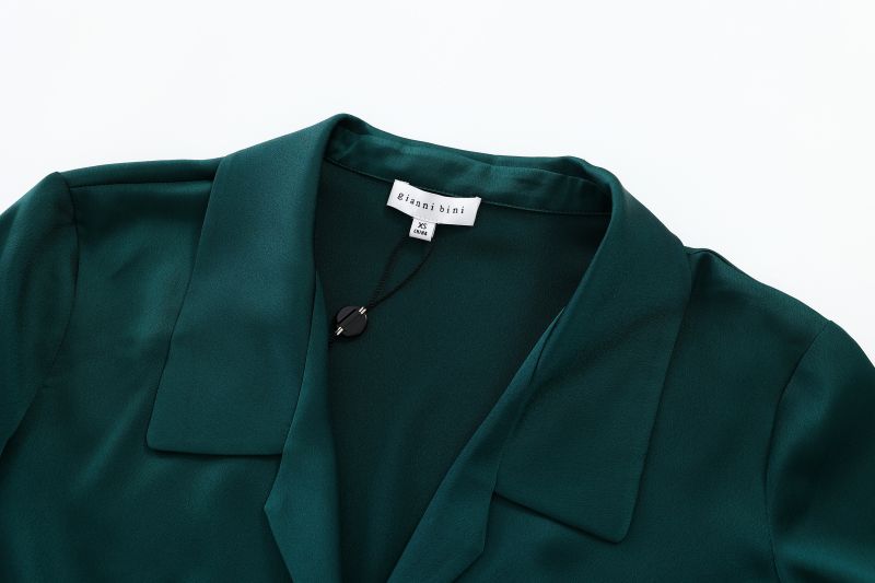 Dark green elegant lace blouse