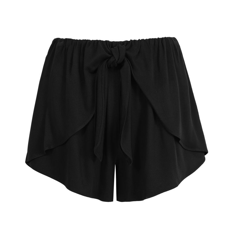 Casual home black sports shorts